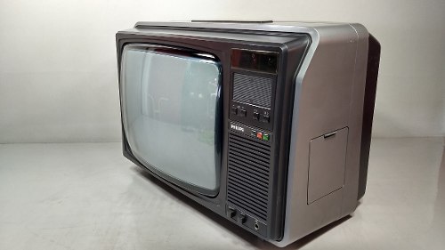 2° Tv Antiga Philips Funcionando Retro Video Game Arcade