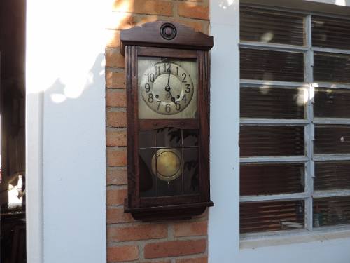 Antigo Relógio De Parede Português Marca Reguladora.