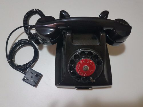 Telefone Antigo Ericsson, Preto, Baquelite Dbh 14x46