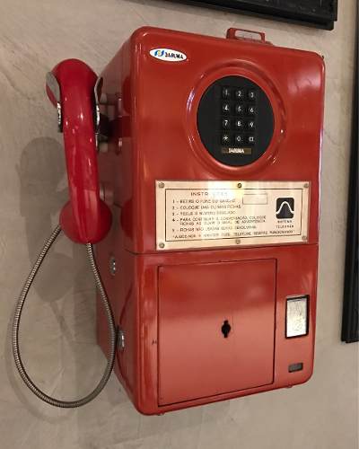 Telefone Público Antigo De Parede Original