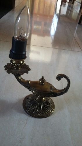 Vendo Antiga Lamparina Abajur Aladin