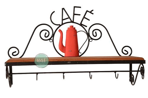 Enfeite Parede Rustico Porta Café Xicaras Cozinha