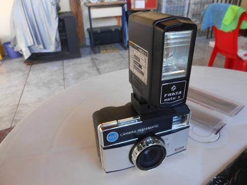 Antiga Câmera Kodak 155 X Com Flash Frata (tudo