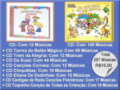 Cd Músicas para crianças