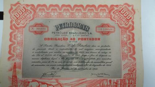 Antiga Obrigação Ao Portador - Petrobras - cr$