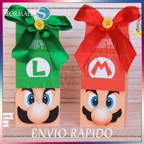 Arquivo De Corte Caixa Milk Mario E Luigi