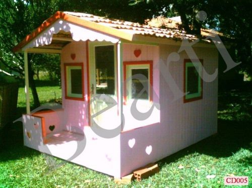Lindissima casinha de boneca 2m x 2m Cd005 casa de madeira