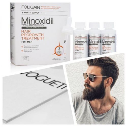 Minoxidil 5% Crescimento Capilar Barba e Cabelo Tratamento