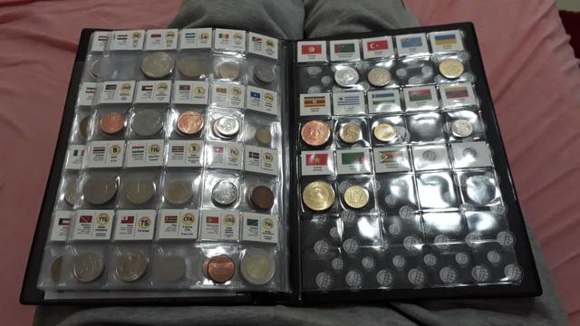 Coleção de moedas de diversos países