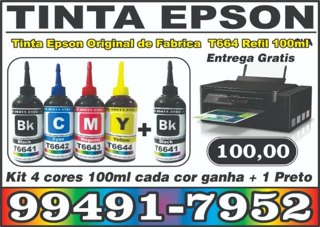 Refil de Tinta Epson ml Com Proteção Anti-UV