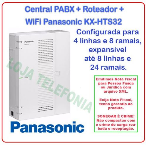 Central Pabx Panasonic Kx-hts32 Store Telecom
