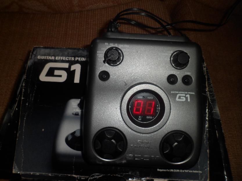 Zoom G1 Effects Pedal Manual