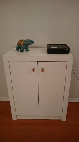 armario aparador pequeno branco | Vazlon Brasil