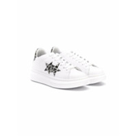 2 Star Kids star patch sneakers - Branco