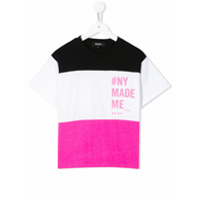 Dkny Kids Camiseta color block - Rosa