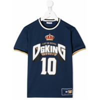 Dolce & Gabbana Kids Camiseta DG King 10 - Azul