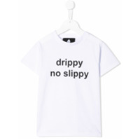 DUOltd Camiseta com estampa de slogan - Branco
