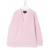 Emporio Armani Kids V-neck sweater - Rosa