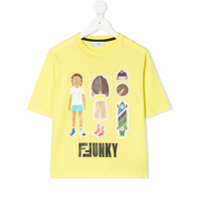 Fendi Kids Camiseta FFunky - Amarelo