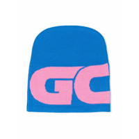 Gcds Kids colour-block logo beanie - Azul