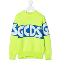 Gcds Kids colour-block logo jumper - Amarelo