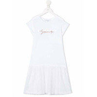 Givenchy Kids Vestido com recorte - Branco