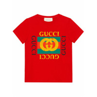 Gucci Kids Camiseta com logo - Vermelho