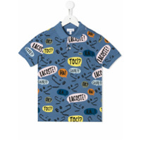 Lacoste Kids Camisa polo com logo - Azul