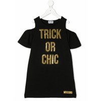 Moschino Kids Camiseta Trick Or Chic - Preto