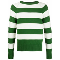 AMI Suéter canelado com listras - Verde