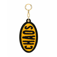 Chaos logo oval keyring - Amarelo