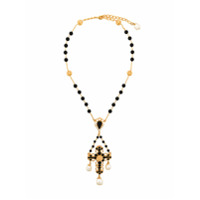 Dolce & Gabbana Crucifixo com contas - Preto