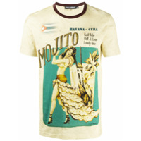 Dolce & Gabbana mojito print T-shirt - Amarelo