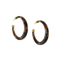 Gas Bijoux Caftan hoop earrings - Marrom