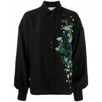 Givenchy Blusa com detalhe floral - Preto