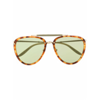 Gucci Eyewear Óculos de sol oval - Marrom