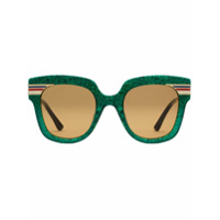Gucci Eyewear Óculos de sol quadrado - Verde