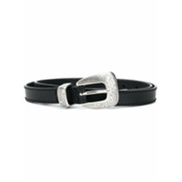 Kate Cate thin leather belt - Preto
