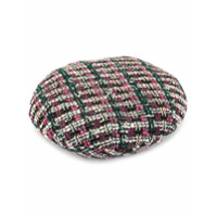 Maison Michel Flore tweed beret - Estampado