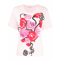 Marni Camiseta com estampa floral - Rosa