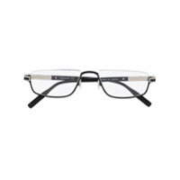 Montblanc Armação de óculos retangular - Preto