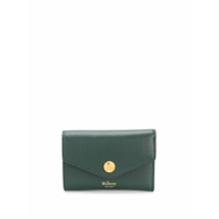Mulberry Carteira envelope com logo - Verde