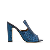 Paris Texas Sapato mule de couro - Azul