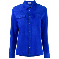 P.A.R.O.S.H. Camisa de camurça - Azul