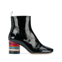 Paul Smith stacked heel ankle boots - Preto