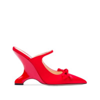 Prada Sapato de cetim - Vermelho