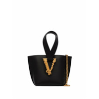 Versace Bolsa bucket Virtus - Preto