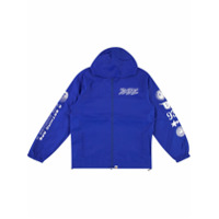 A BATHING APE® logo hooded jacket - Azul