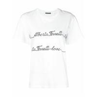 Alberta Ferretti Camiseta 'Love' - Branco