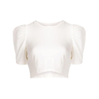 Alice McCall Blusa cropped Rosemary - Branco
